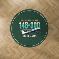 Thumbnail for BAe 146-300 - Original + Name - Round Carpet - Dark Green