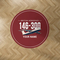 Thumbnail for BAe 146-300 - Original + Name - Round Carpet - Dark Red
