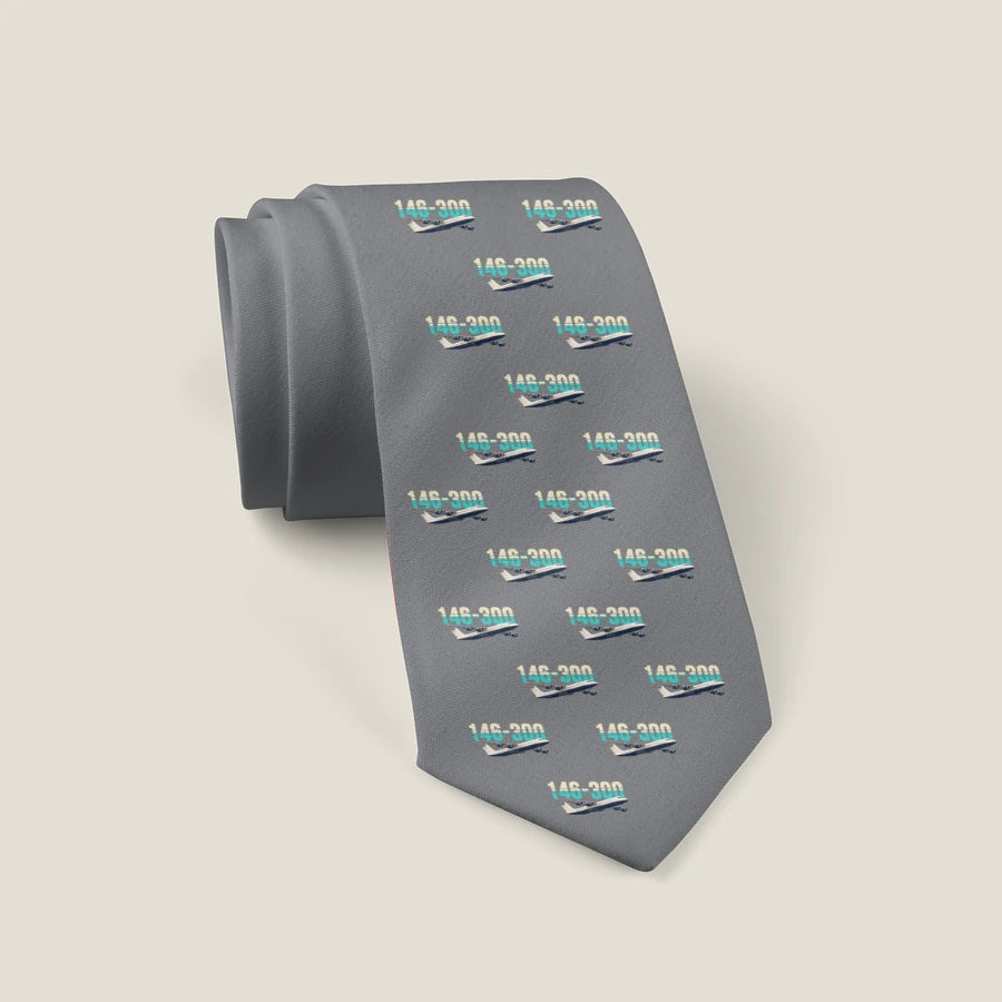 BAe 146-300 - Original Pattern - Tie - Gray