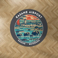 Thumbnail for Kasane International Airport (BBK) Carpets - Carpet Round - Badge - Dark Gray V2
