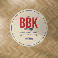 Thumbnail for Kasane International Airport (BBK) Carpets - Carpet Round - ID Tag + Name - Beige V2