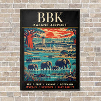 Thumbnail for BBK - Poster - Canvas Framed - Black