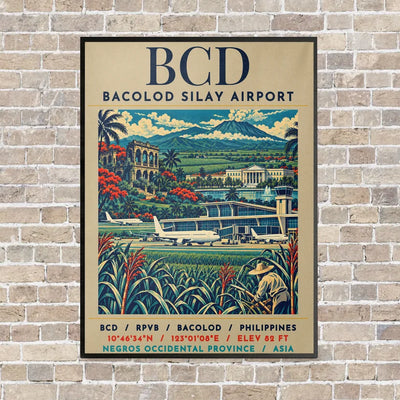 BCD - Poster - Canvas Framed - Beige
