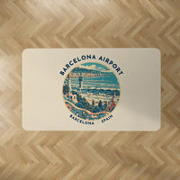 Thumbnail for Josep Tarradellas Barcelona-El Prat Airport (BCN) Carpets - Carpet Rectangle - Badge - Beige V2