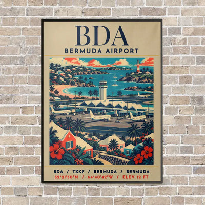 BDA - Poster - Canvas Framed - Beige