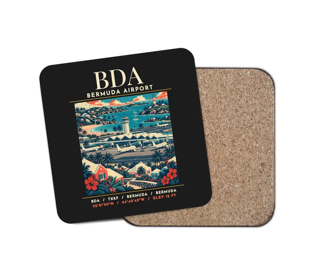 BDA - Poster - Coaster - Black