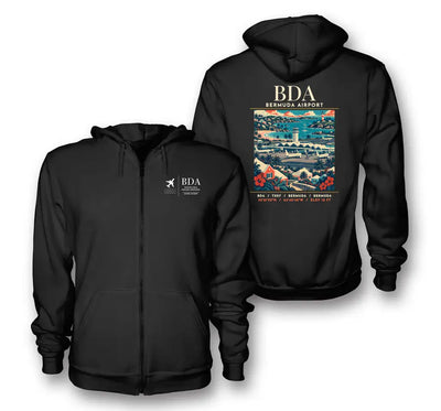 BDA - Poster - Zipped Hoodie - Black
