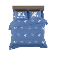 Thumbnail for Bradley International Airport (BDL) Bedding Sets & Blankets - Bedding Set - Pattern - Blue