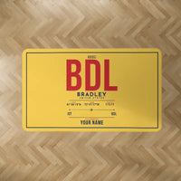 Thumbnail for Bradley International Airport (BDL) Carpets - Carpet Rectangle - ID Tag + Name - Yellow V2