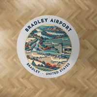 Thumbnail for Bradley International Airport (BDL) Carpets - Carpet Round - Badge - Light Gray V2