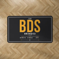 Thumbnail for Brindisi Airport (BDS) Carpets - Carpet Rectangle - ID Tag - Black V2