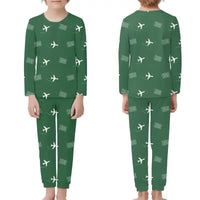 Thumbnail for Brindisi Airport (BDS) Pajamas - Children Pajamas - Green
