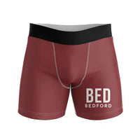 Thumbnail for Bedford Hanscom Field Airport (BED) Men Boxers - Code - Dark Red