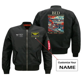 Bedford Hanscom Field Airport (BED) Bomber Jacket