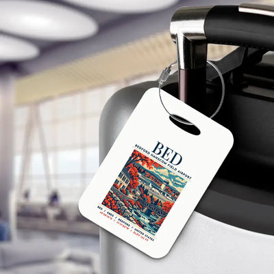 BED - Poster - Luggage Tag - White