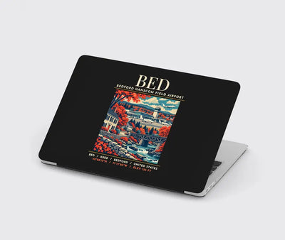 BED - Poster - MacBook Case - Black