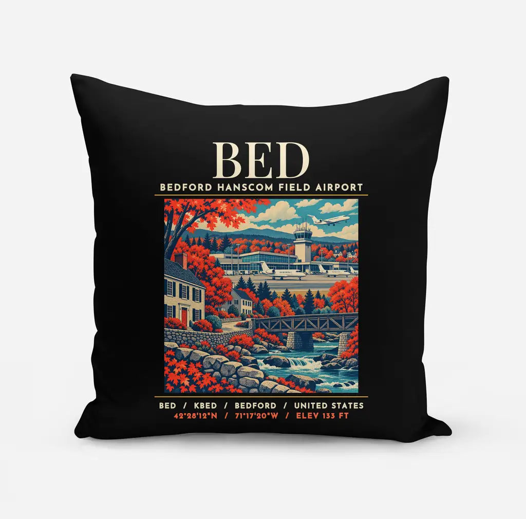 BED - Poster - Pillow - Black