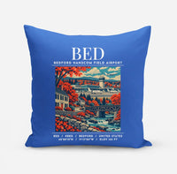 Thumbnail for BED - Poster - Pillow - Blue