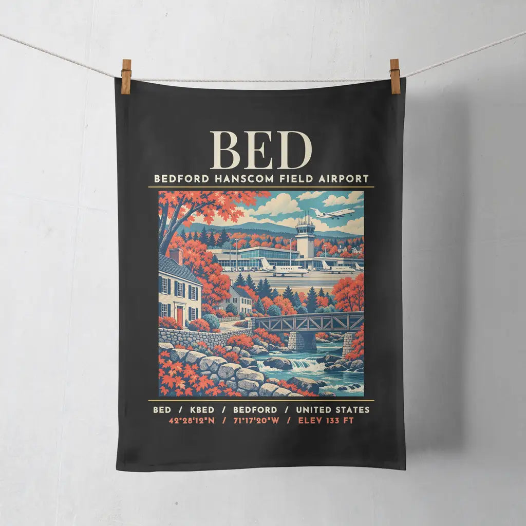 BED - Poster - Towel - Black