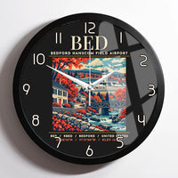 Thumbnail for BED - Poster - Wall Clock Framed - Black