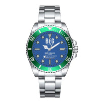 Thumbnail for Belgrade Nikola Tesla Airport (BEG) Aviator Watches - Classic - Blue - Premium Diver - Green