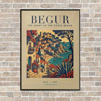 Thumbnail for BEGUR - Poster - Canvas Framed - Beige