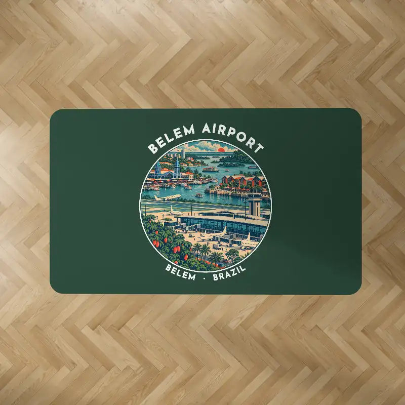 Belem Val de Cans - Julio Cezar Ribeiro International Airport (BEL) Carpets - Carpet Rectangle - Badge - Dark Green V2
