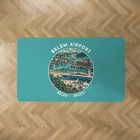 Thumbnail for Belem Val de Cans - Julio Cezar Ribeiro International Airport (BEL) Carpets - Carpet Rectangle - Badge - Turquoise V2