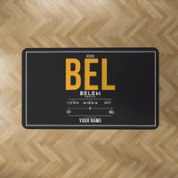 Thumbnail for Belem Val de Cans - Julio Cezar Ribeiro International Airport (BEL) Carpets - Carpet Rectangle - ID Tag + Name - Black V2