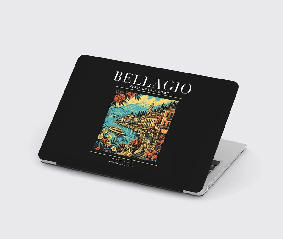 BELLAGIO - Poster - MacBook Case - Black