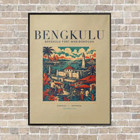 Thumbnail for BENGKULU - Poster - Canvas Framed - Beige