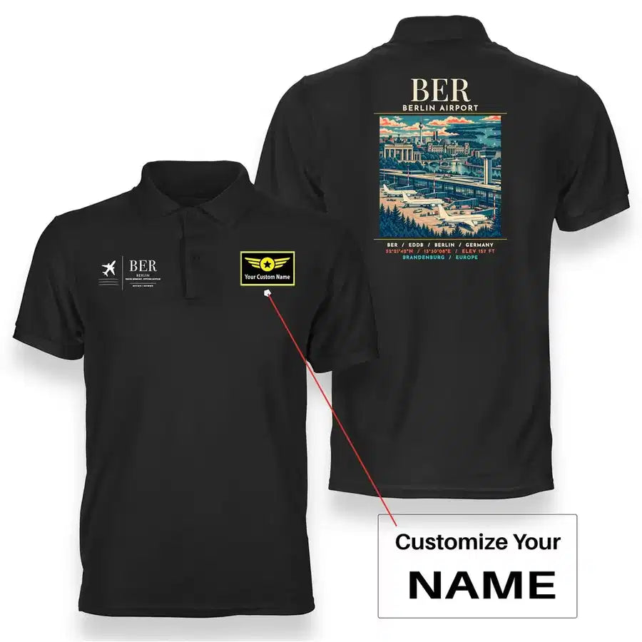 BER - Poster - Double-Side Polo - Black + Name