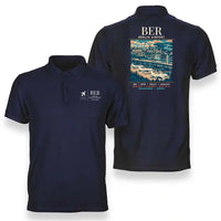 Thumbnail for BER - Poster - Double-Side Polo - Navy Blue