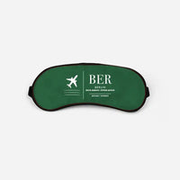 Thumbnail for Berlin Brandenburg Airport Willy Brandt (BER) Sleep Masks - Sleep Mask - Front - Green