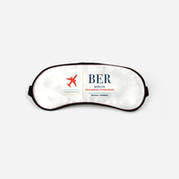 Thumbnail for Berlin Brandenburg Airport Willy Brandt (BER) Sleep Masks - Sleep Mask - Front - White
