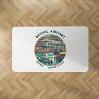 Thumbnail for Bethel Airport (BET) Carpets - Carpet Rectangle - Badge - White V2