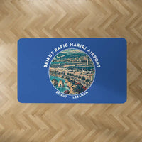 Thumbnail for Beirut Rafic Hariri International Airport (BEY) Carpets - Carpet Rectangle - Badge - Blue V2