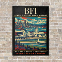 Thumbnail for BFI - Poster - Canvas Framed - Black