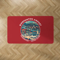 Thumbnail for Greater Binghamton Airport (BGM) Carpets - Carpet Rectangle - Badge - Red V2