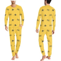 Thumbnail for Greater Binghamton Airport (BGM) Pajamas - Men Pajamas - Yellow