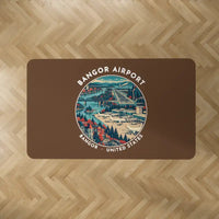 Thumbnail for Bangor International Airport (BGR) Carpets - Carpet Rectangle - Badge - Brown V2