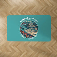 Thumbnail for Bangor International Airport (BGR) Carpets - Carpet Rectangle - Badge - Turquoise V2