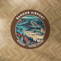 Thumbnail for Bangor International Airport (BGR) Carpets - Carpet Round - Badge - Brown V2