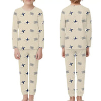 Thumbnail for Bangor International Airport (BGR) Pajamas - Children Pajamas - Beige