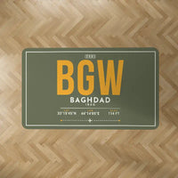 Thumbnail for Baghdad International Airport (BGW) Carpets - Carpet Rectangle - ID Tag - Green Army V2