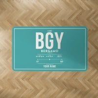 Thumbnail for Milan Bergamo Airport (BGY) Carpets - Carpet Rectangle - ID Tag + Name - Turquoise V2