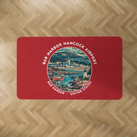 Thumbnail for Bar Harbor Hancock County Airport (BHB) Carpets - Carpet Rectangle - Badge - Red V2