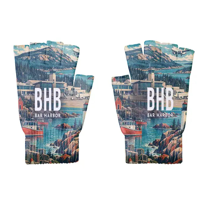 Bar Harbor Hancock County Airport (BHB) Gloves - Gloves - Cut - 3D