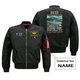 Bar Harbor Hancock County Airport (BHB) Bomber Jacket