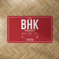 Thumbnail for Bukhara International Airport (BHK) Carpets - Carpet Rectangle - ID Tag + Name - Red V2